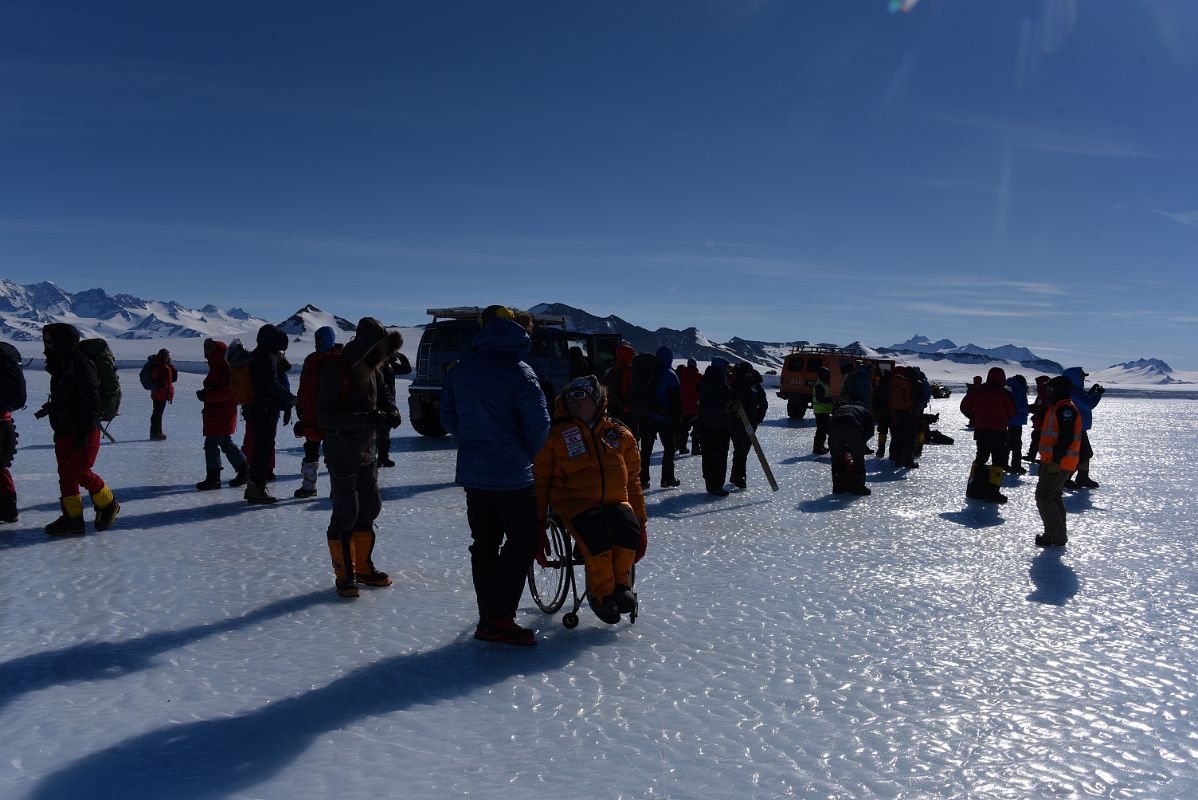 12B We Are Reluctant To Board The ALE Vans To Take Us From The Union Glacier Runway To Glacier Camp On The Way To Climb Mount Vinson In Antarctica